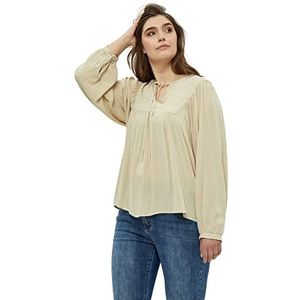 Peppercorn Danea Blouse Curve | Beige Blouses Voor Dames UK | Lente Dames Tops | Maat 16
