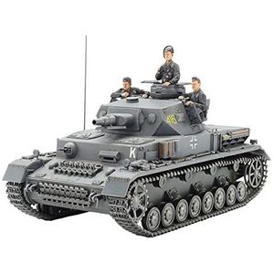 TAMIYA 35374-000 1:35 Duitse pantserkampfwagen IV uitvoering F L24/75 mm, modelbouwset, plastic bouwpakket, bouwpakket voor montage, gedetailleerde reproductie, ongelakt