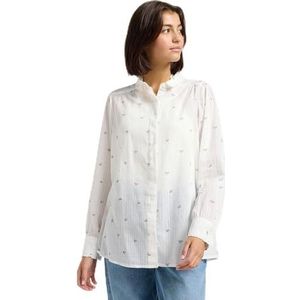 Lee - Shirred Overhemd - Gebroken Wit - Lange Mouwen