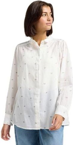 Lee - Shirred Overhemd - Gebroken Wit - Lange Mouwen