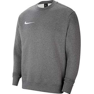 Nike CW6904 Y NK FLC PARK20 CREW Sweatshirt Boys Charcoal Heathr/White M