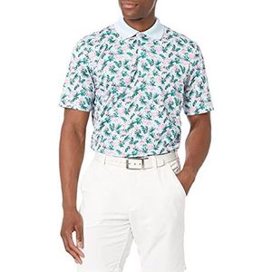 Amazon Essentials Men's Sneldrogend golfpoloshirt met normale pasvorm (verkrijgbaar in grote en lange maten), Lichtblauw Flamingo, S