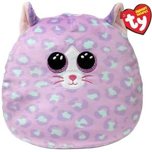 Ty Cassidy Cat Squish a Boo 35 cm - Squishy Beanies voor kinderen, Baby Soft Pluche Speelgoed - Collectible Knuffel Gevulde Teddy