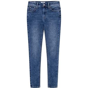 Pepe Jeans Pixlette High Jeans voor meisjes, blauw (denim-jr5), 8 Jaar