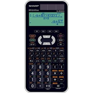 Sharp EL-W550XG wetenschappelijke rekenmachine - zwart
