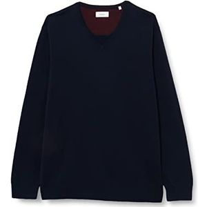 s.Oliver Heren sweater, blauw, XXL grote maten