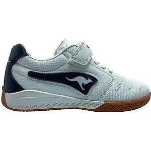 KangaROOS K5-drib Ev Sneakers voor kinderen, uniseks, White Jet Black, 25 EU