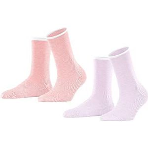 Esprit Dames Allover Stripe 2-Pack W SO sokken, meerkleurig (assortiment 0050), 35-38 (verpakking van 2)