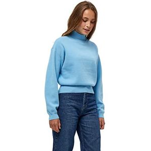 Minus Dames Jose Knit Turtleneck Pullover, blauw, L