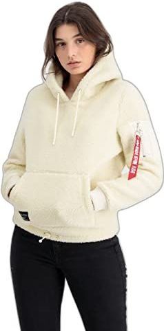 Alpha Industries - Long Sleeve Sherpa Sweatshirt - Zwart - 100% Polyester