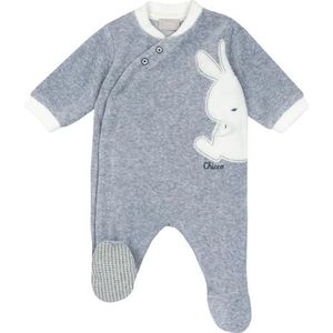 Chicco - Nachtkledij - Grijs Gemêleerd/Wit - Katoen - 1-delig - Lang/Maxi