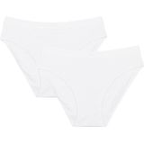 DIM - Meisjes Sport Micro Slipje - Wit - 2 Stuks