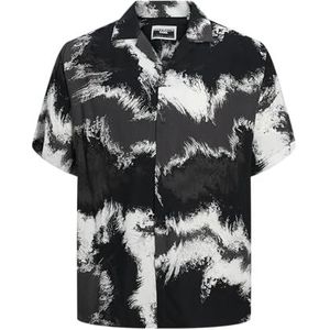 JCOJEFF AOP Resort Shirt SS Relax, Asfalt/print: waterverf, L