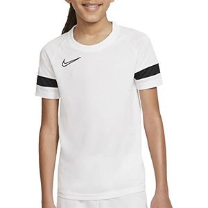 Nike Boy's Dri-Fit Academy 21 shirt met korte mouwen, wit/zwart/zwart, M