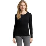 Regular fit shirt met lange mouwen van katoenmix