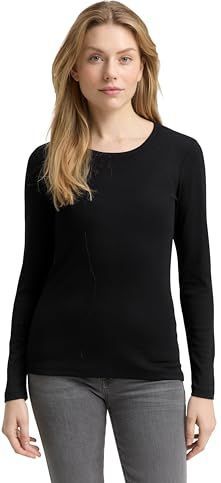 Regular fit shirt met lange mouwen van katoenmix