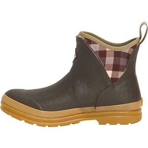 Muck Boots Dames Originelen Enkel Regenlaars, Bruin geruite gom, 38 EU