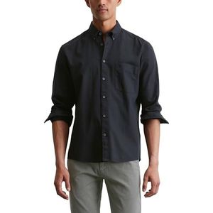 Marine Overhemd - Lange Mouwen - 78% Katoen, 22% Lyocell