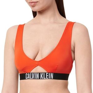 CALVIN KLEIN Vrouwen BRALETTE-RP NIEUWE Bralette, Rood (Flaming Chili), S, Rood (Flaming Chili), S