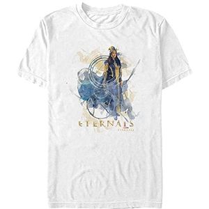 Marvel Eternals Ajak beschilderd grafisch T-shirt voor jonge mannen, korte mouwen, wit, maat M, wit, M
