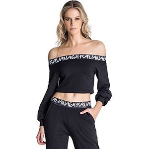 Gianni Kavanagh Black Futura Sweat Dames, Zwart, L
