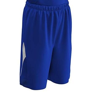 CHAMPRO Pivot Omkeerbare Polyester Basketbalshort, Volwassen 2X-Large, Royal, Wit