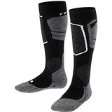 FALKE Uniseks-kind SkiSokken SK4 Advanced K KH Wol Functioneel Material Warm dun 1 Paar, Zwart (Black-Mix 3010), 31-34