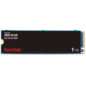 SanDisk SSD PLUS M.2 NVMe SSD 1 TB (M.2 2280, PCIe Gen 3.0, Eenvoudige Installatie, Western Digital Dashboard, 3 Jaar Garantie)