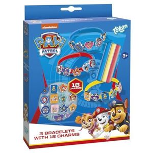 PAW Patrol 3 armbandjes maken met 18 schuifbedels Totum knutselset sieraden