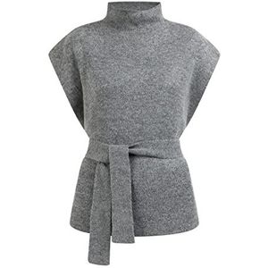 bridgeport Dames gebreide poncho 39425075-BR02, grijs melange, XS/S, grijs melange, XS/S