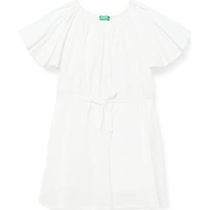 United Colors of Benetton jurk voor meisjes, Bianco 101, 150 cm