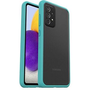 OtterBox Sleek Series-hoesje voor Samsung Galaxy A72, schokbestendig, valbestendig, ultradun, beschermende, getest volgens militaire standaard, Transparant/Blauw, Geen Retailverpakking