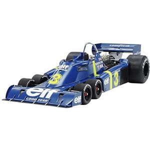 TAMIYA 12036 1:12 Tyrell P34 Six Wheeler met geëtste onderdelen - getrouwe reproductie, modelbouw, kunststof kit, handwerk, hobby, lijmen, modelbouwpakket, montage, ongelakt, veelkleurig, medium