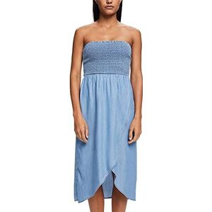 ESPRIT Bodywear CLT Tube Dress voor dames, voor zwemkleding, blauw medium wash, L, Blue Medium Wash., L