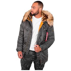 Alpha Industries - N3B VF 59 - Winterjas - Greyblack - Imitatiebont