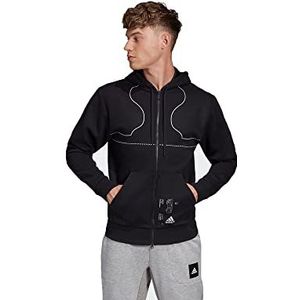 Adidas M FTW Print FZ sweatshirt, heren, zwart, XS