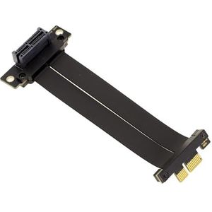 KALEA-INFORMATIQUE Riser PCI Express Gen 4.0 uitbreidingslint, één PCIe x1 mannetje naar één vrouwtje, met 16 GT/s bandbreedte