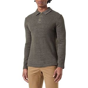 Sisley Mens L/S Polo Shirt 116US3009 Sweater, Grijs 903, XXL