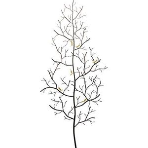 Kare Design wandkapstok Ants on a Tree, zilver/goud, staal, 160 x 68 x 8 cm (h x b x d)