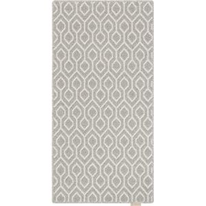 AGNELLA Noble Walto Tapijt - tapijt 100% ongeverfde Britse wol geweven met Wilton-technologie Modern Vintage Retro 80X160 Grijs