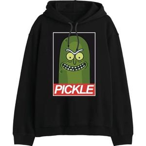 Rick & Morty Sweatshirt met capuchon voor heren, Zwart, M