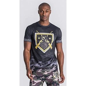 Gianni Kavanagh Black Winner's Army Faded T-shirt voor heren