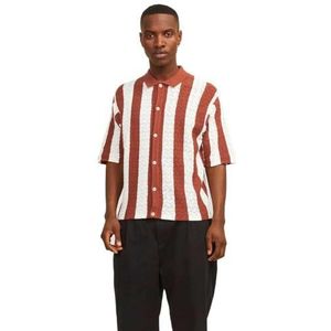JACK & JONES Poloshirt voor heren, gestructureerd, Maple Syrup, S