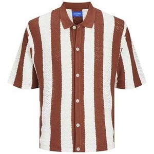 JACK & JONES Poloshirt voor heren, gestructureerd, Maple Syrup, S