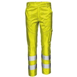 Sir Safety System MC3615E144 ""Velvet"" waarschuwingsbeschermende taillebroek, geel waarschuwingsmiddel, maat 44