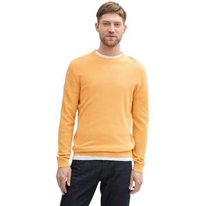 TOM TAILOR heren trui, 37378 - Peachy Orange Melange, XXL