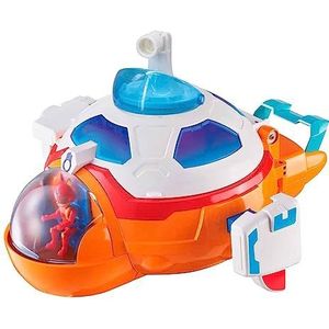 PETRONIX DEFENDERS - Hoofdkwartier, 3-in-1 speelset uit de tekenserie, onderzeeër, schip en vliegtuig, met figuur van mat en motorspeelgoed, voor jongens en meisjes vanaf 3 jaar, beroemd (PET07000)