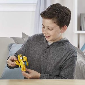 Transformers Speelgoed Cyberverse Action Attackers: 1-Step Changer Bumblebee Action Figure, Herhaalbare Sting Shot Action Attack Move, voor kinderen van 6 jaar en ouder, 10,5 cm