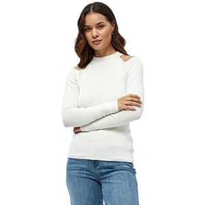 Desires Arlo Coldshoulder Pullover met lange mouwen | Witte truien voor vrouwen VK | Lente dames truien | Maat L