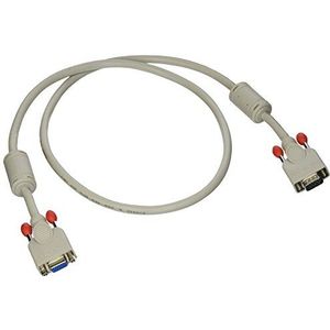 LINDY VGA-kabel - Premium SVGA Monitor verlengkabel (07 nxpm05pr201/15hdf), 1 m